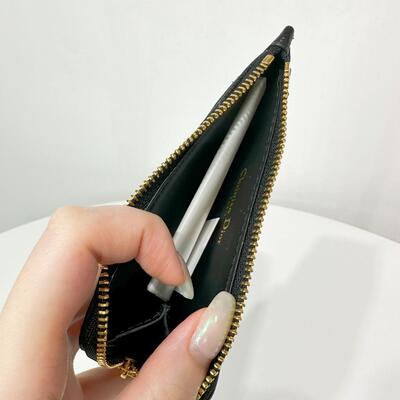 Dior Caro Compact Zipped Cardholder Black