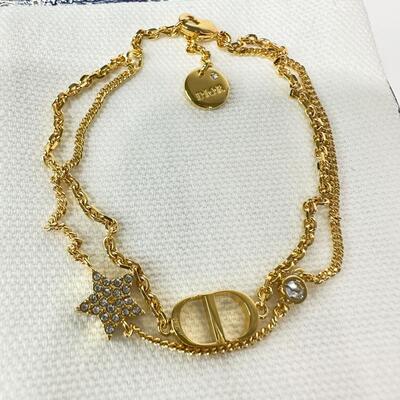 Dior Petit CD Double Bracelet Gold