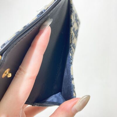 Dior Saddle Flap Compact Zip Cardholder