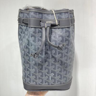 Goyard Petit Flot Bucket Bag Grey