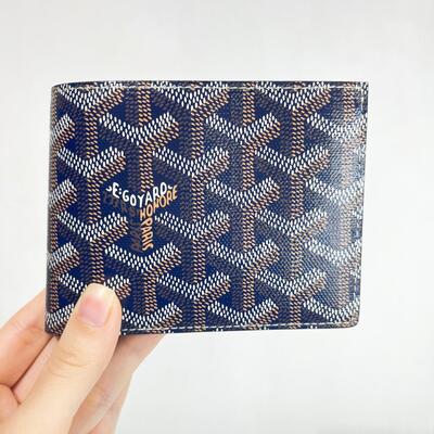 Goyard Mens Victoire Wallet Navy Blue