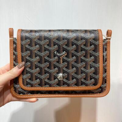 Goyard Plumet Pocket Wallet Black Tan