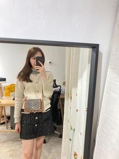 Goyard Plumet Pocket Wallet Black Tan