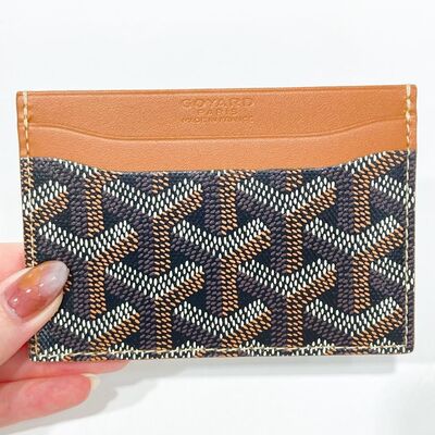 Goyard Saint-Sulpice Card Case Black Tan