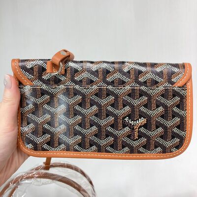Goyard St Louis PM Tote Bag Black Tan