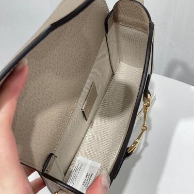 Gucci Horsebit 1955 Mini Long Bag Beige