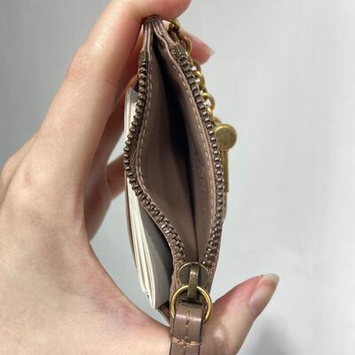 Gucci GG Marmont keychain wallet Dusty Pink