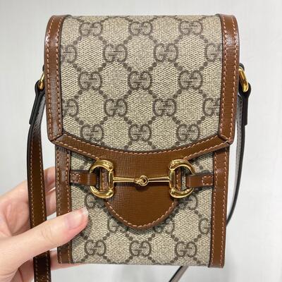 Gucci Horsebit 1955 Mini Bag Brown