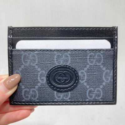 Gucci Mens Interlocking G Cardcase Black