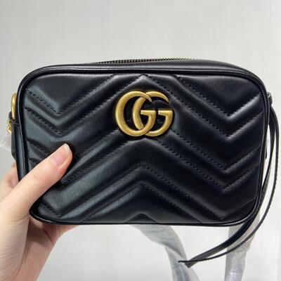 Gucci GG Marmont Camera Bag Mini Black