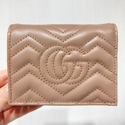 Gucci GG Marmont Wallet W Dusty Pink