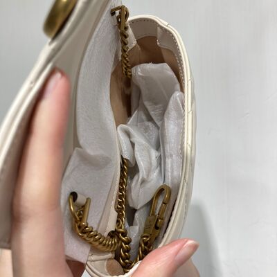 Gucci Marmont Supermini Bag White