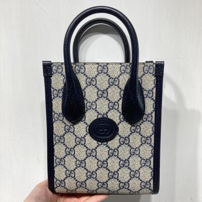 Gucci Mini tote bag with Interlocking G Black