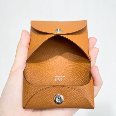 Hermes Bastia Coin Purse Epsom Calf Gold