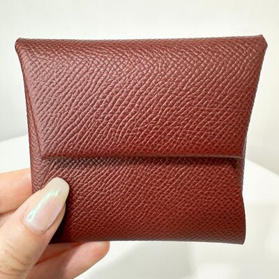 Hermes Bastia Coin Purse Epsom Calf Rouge