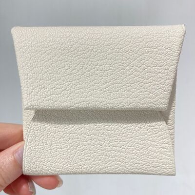 Hermes Bastia Coin Purse Swift Calf White