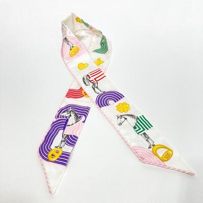 Hermes Twilly Horse White