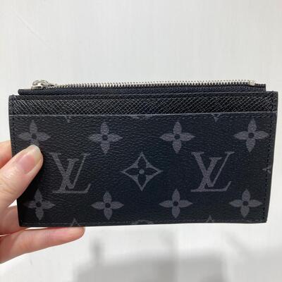 LV Coin Cardholder Monogram Canvas Black