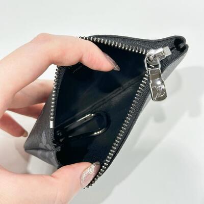 LV Key Pouch Monogram Canvas Black Grey