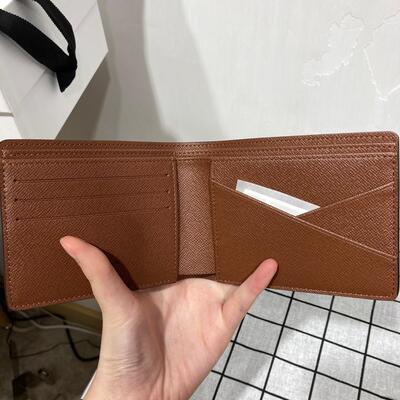 LV Multiple Wallet Monogram Canvas Brown
