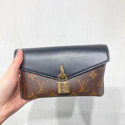 LV Padlock On Strap Bag Black