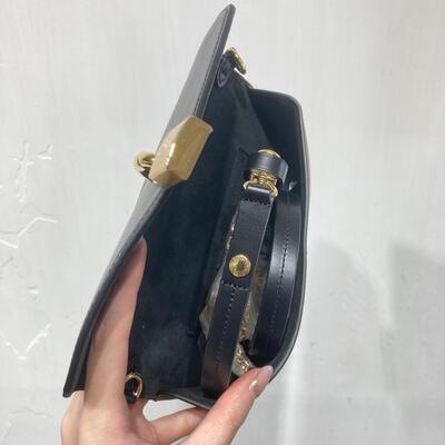 LV Padlock On Strap Bag Black