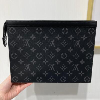 LV Pochette Voyage MM Monogram Canvas Black