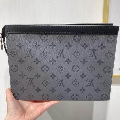 LV Pochette Voyage MM Monogram Canvas Grey