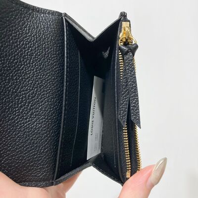 LV Rosalie Coin Purse Monogram Leather Black