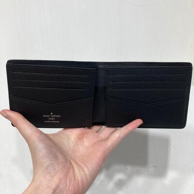 LV Slender Wallet Monogram Canvas Black