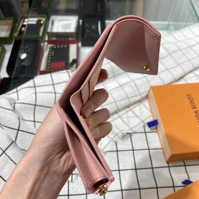 LV Zoe Wallet Damier White Pink