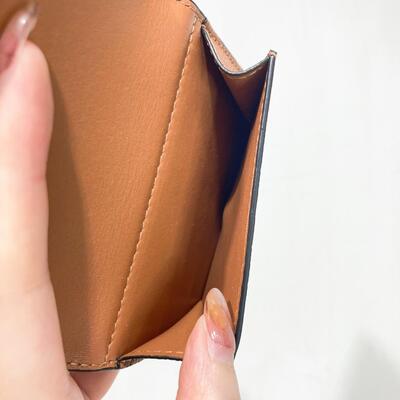 Loewe Anagram Trifold Wallet Tan
