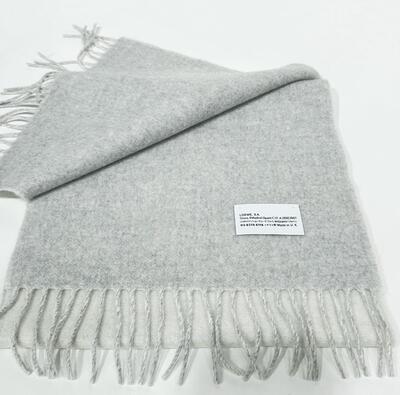 Loewe Bicolor Scarf White Light Grey