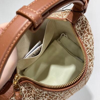 Loewe Small Cubi Anagram Pecan Tan