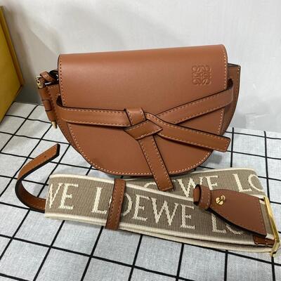 Loewe Mini Gate Dual Bag Tan