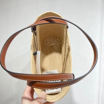 Loewe Small Square Basket Tan