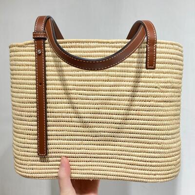 Loewe Small Square Basket Tan