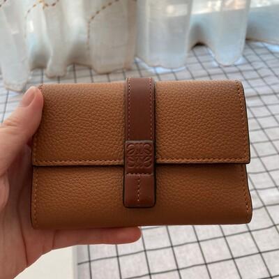Loewe Small Vertical Wallet Light Caramel