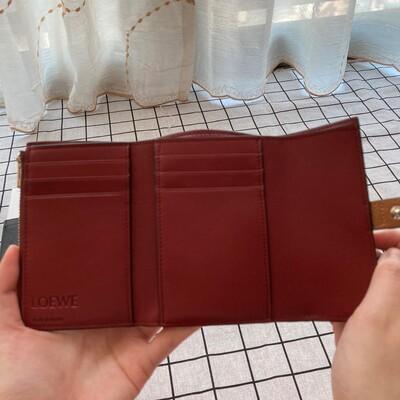 Loewe Small Vertical Wallet Light Caramel