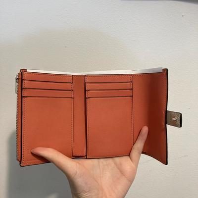 Loewe Small Vertical Wallet Light Oat