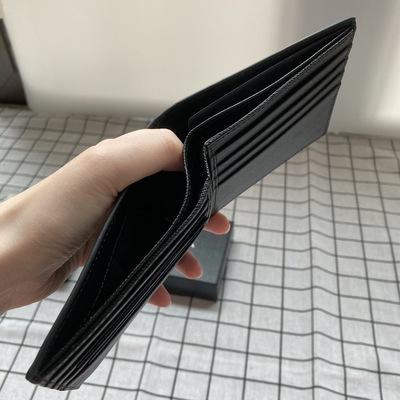 Prada Mens Wallet Black Logo Silver