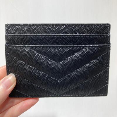 YSL Monogram Cardcase Black Gold