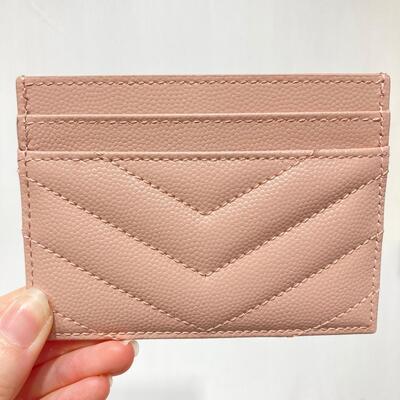 YSL Monogram Cardcase Pink Gold