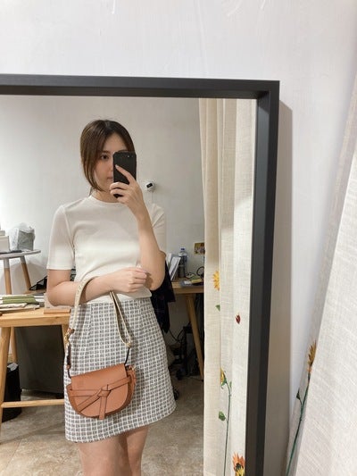 Loewe Mini Gate Dual Bag Tan