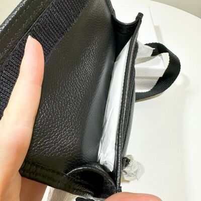 Balenciaga Explorer Pouch Cow Black Thick Strap
