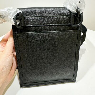 Balenciaga Explorer Pouch Cow Black Thick Strap