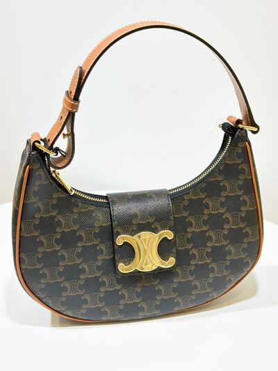 Celine Medium Ava Triomphe Bag Canvas Tan