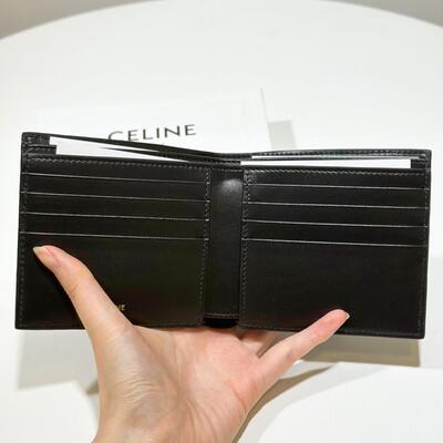 Celine Mens Wallet Canvas Tan