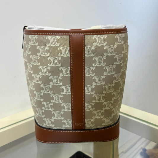 Celine Small Bucket Canvas Grege