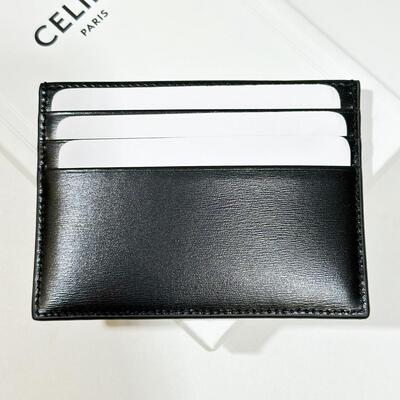 Celine Triomphe Cardholder Black